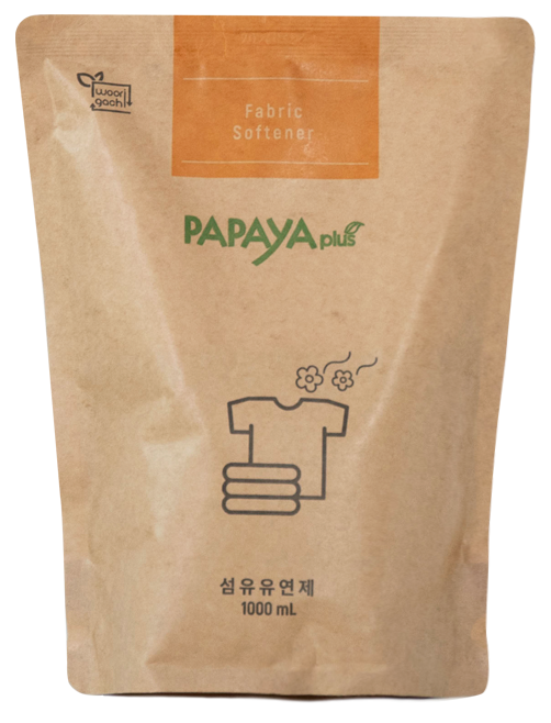 파파야플러스 저탄소 섬유유연제 리필 1000ml