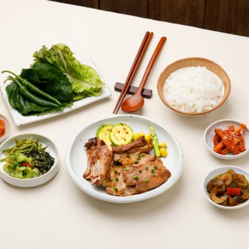 국내산 갈비 원육 프리미엄 수제 양념 돼지갈비 박수갈비 1kg (500g 2팩)